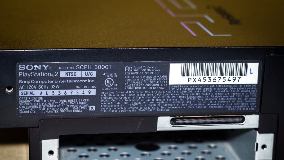 PS2 Model Number Decoder